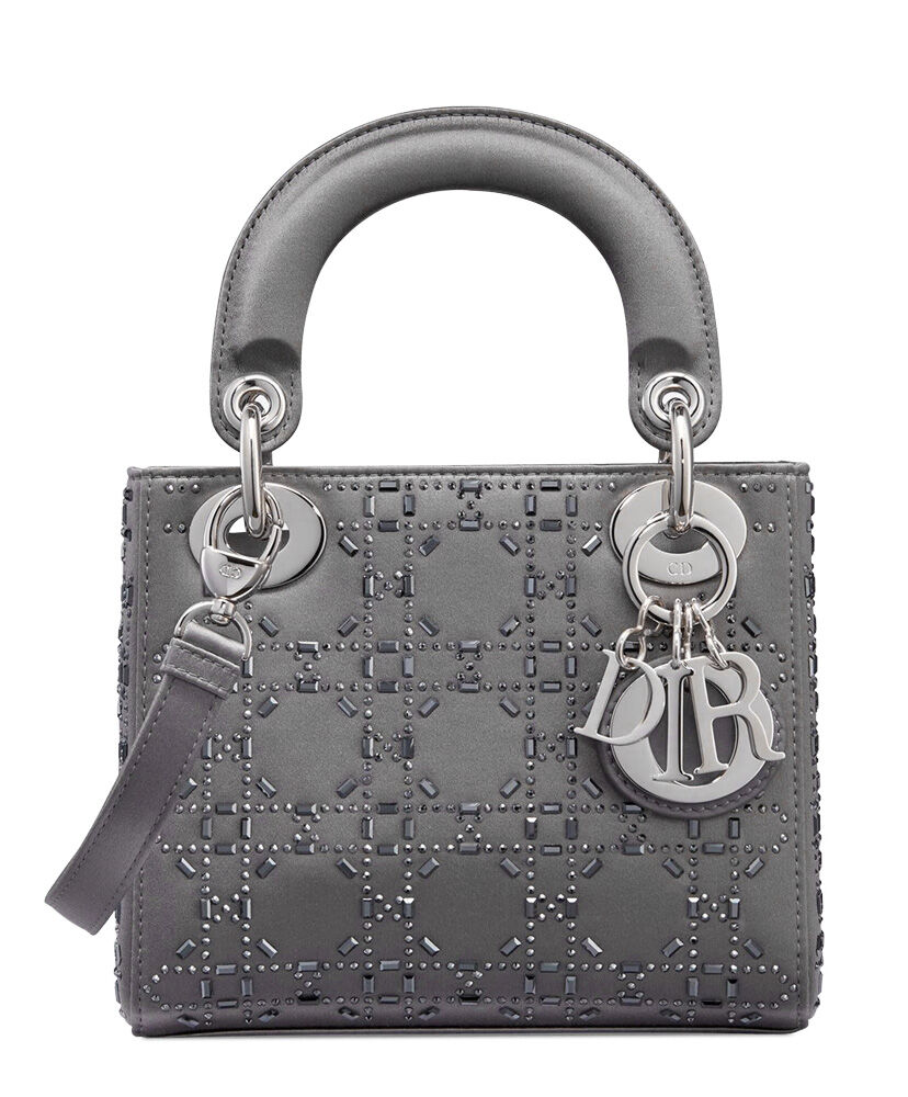 Christian Dior Mini Lady Dior Bag Grey